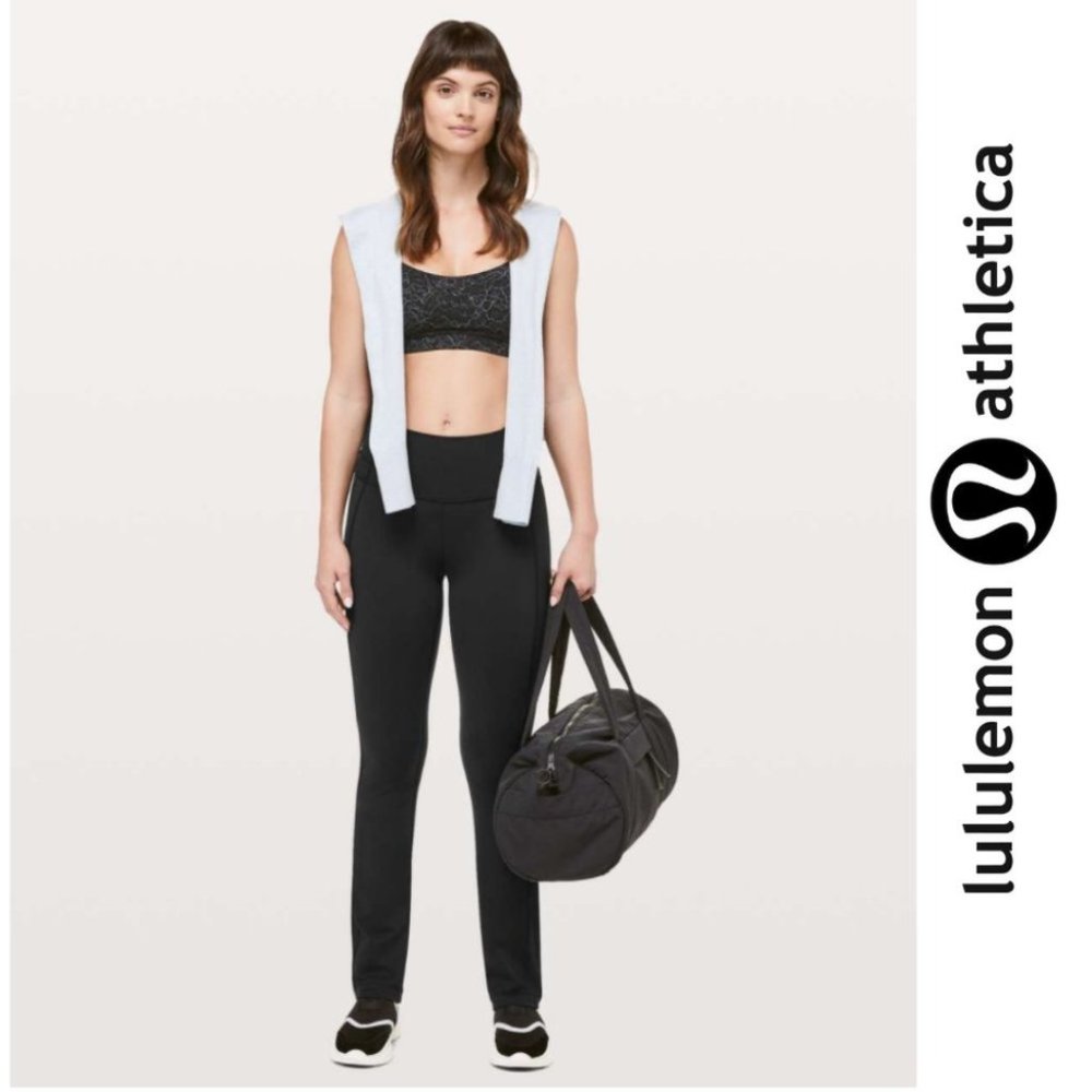 Lululemon Groove Pant Straight Leg Dark Jean Sz 4